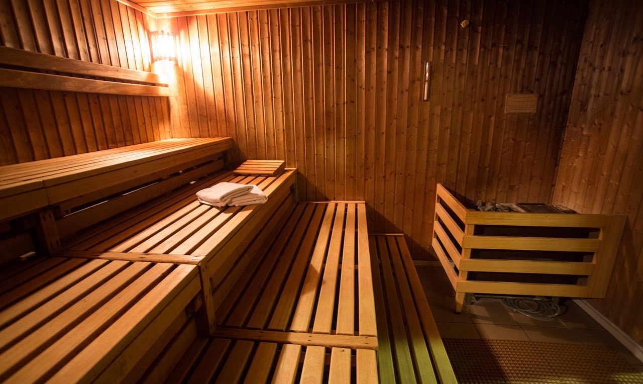 Verschiedene Größen Saunas
